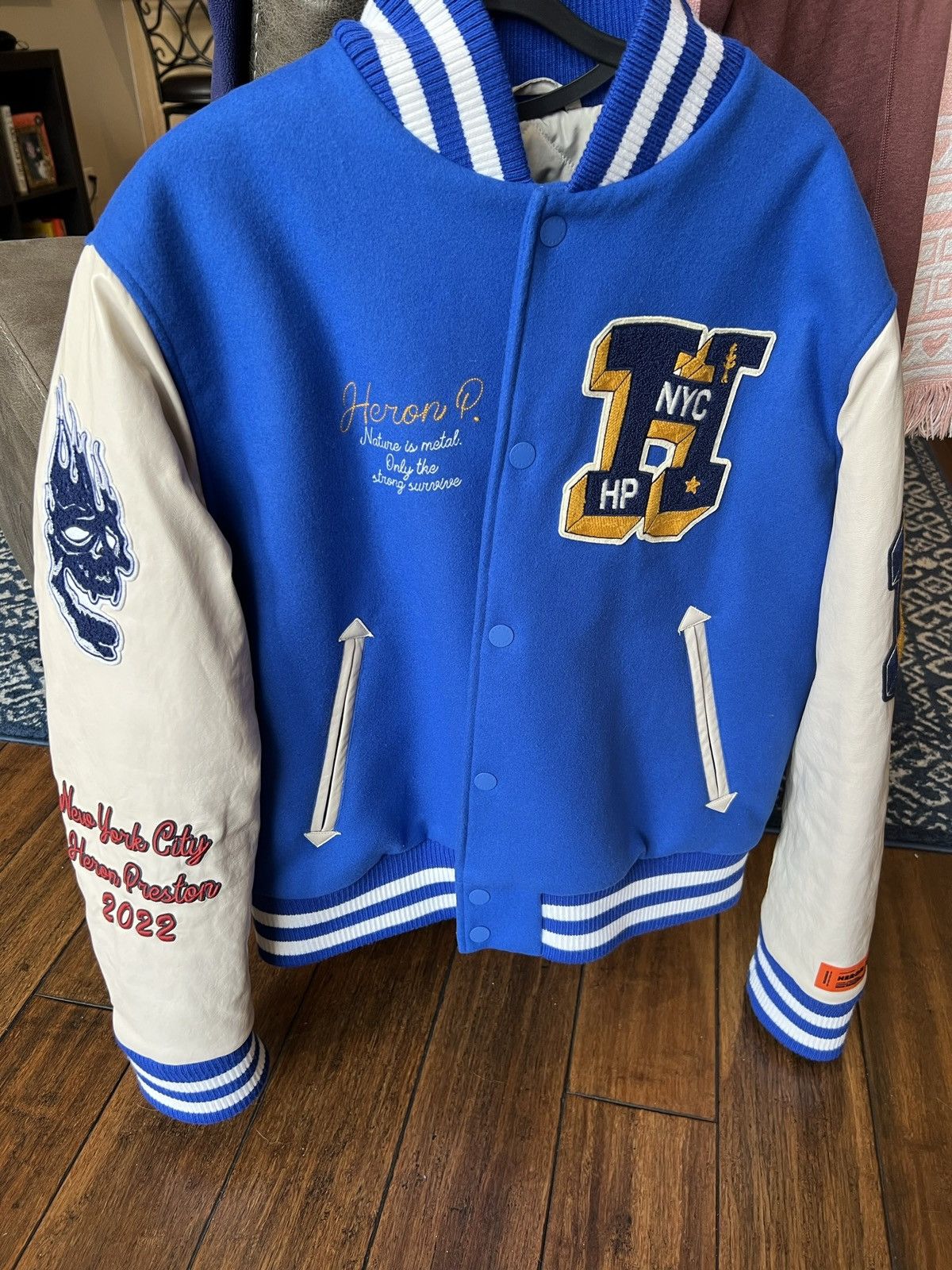 Heron Preston Varsity jacket