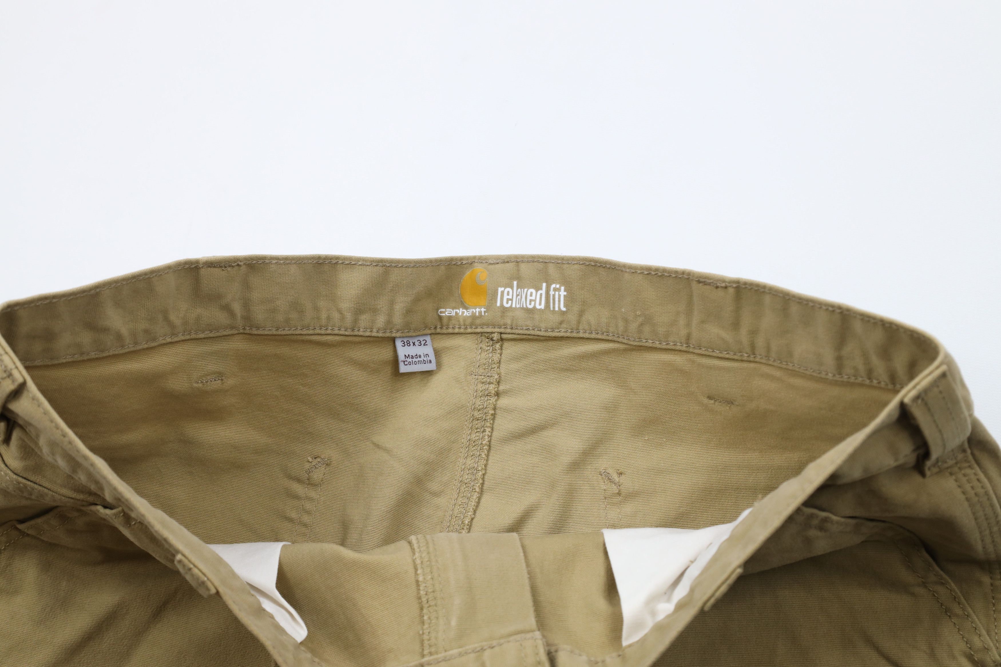 Carhartt Vintage Carhartt Spell Out Relaxed Fit Wide Leg Pants Beige Size US 38 / EU 54 - 6 Thumbnail