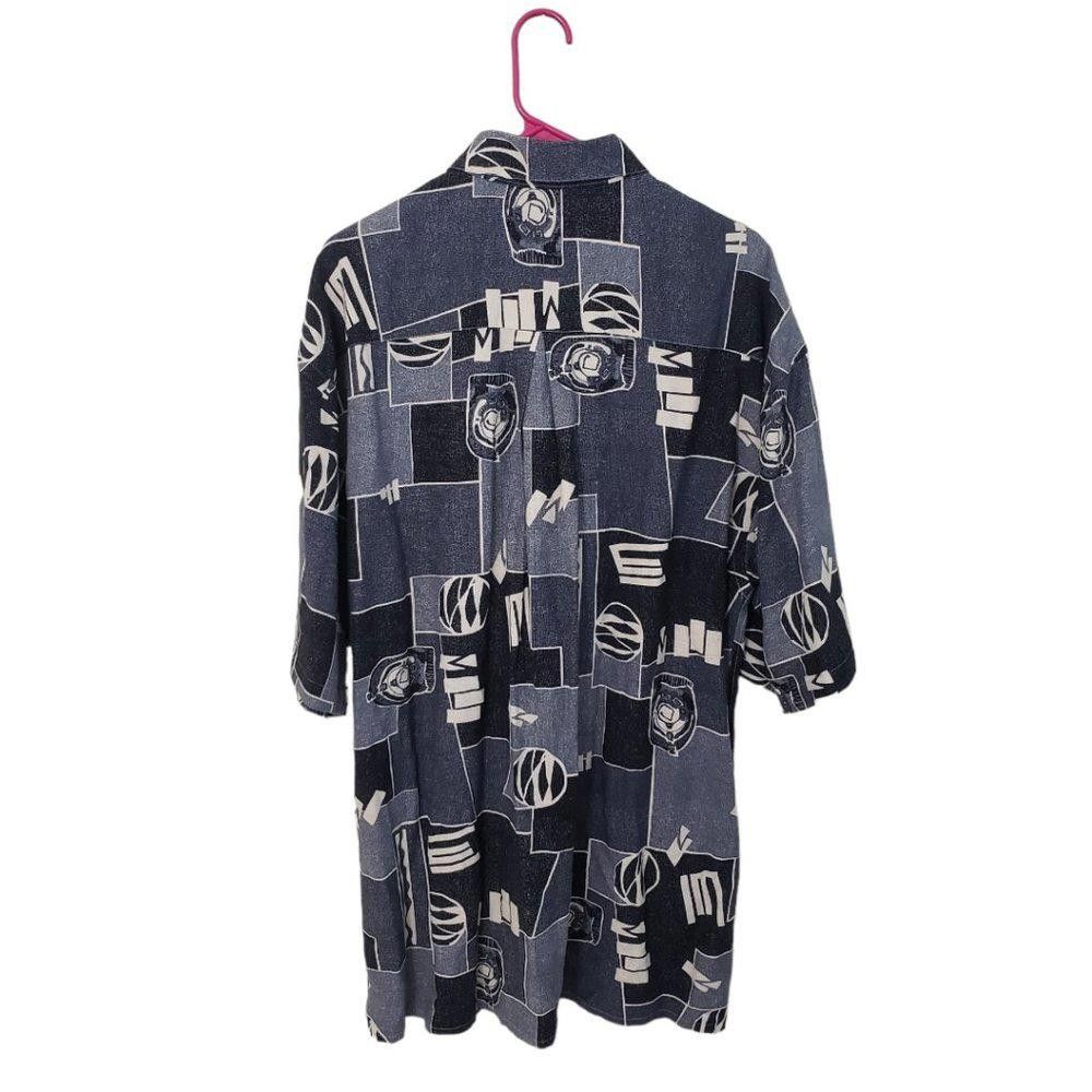 Ike Behar CT466a Ike Behar Vintage Men's Black & Gray Shirt L Size US L / EU 52-54 / 3 - 3 Thumbnail