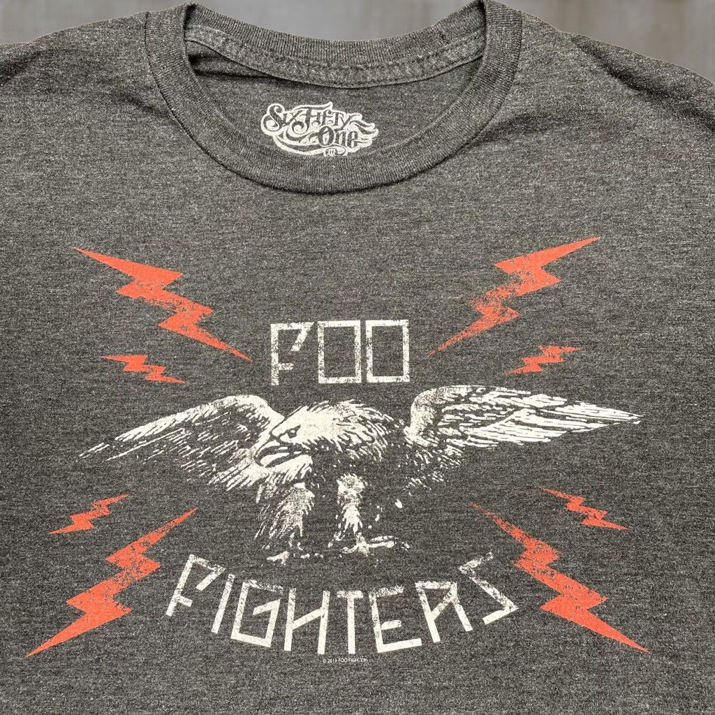 Vintage Foo Fighters Shirt Mens Large Gray Six Fifty One Eagle Lightning Graphic Tee Size US L / EU 52-54 / 3 - 1 Thumbnail