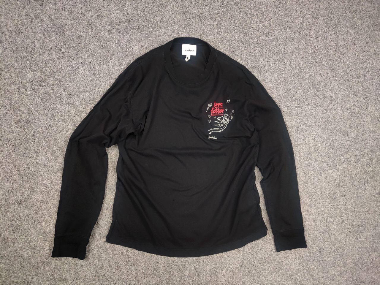 Soulland Soulland Design Pepe Long Sleeve Black logo Size US S / EU 44-46 / 1 - 3 Thumbnail