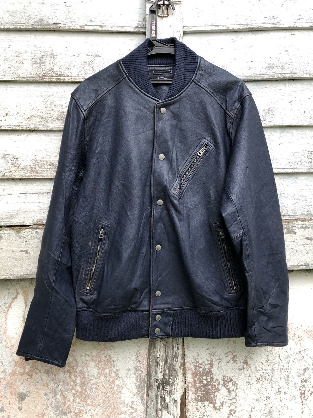 Mens Leather Duffle Classic Coat-Aylesbury 90s JOHNBULL leather