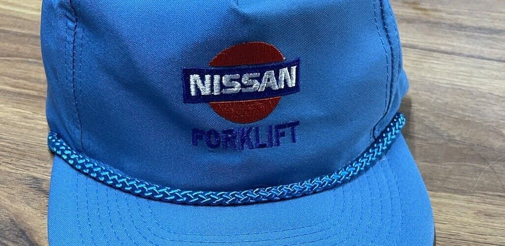 Vintage Nissan Forklift Trucker Vtg Blue Wearguard Embroidered Hat Size ONE SIZE - 11 Thumbnail