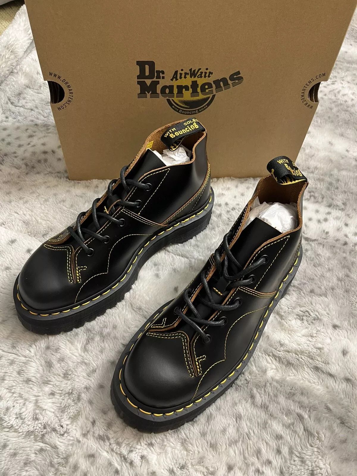 Dr. Martens DR. MARTENS CHURCH PLATFORM MONKEY BOOTS Size US 10 / EU 43 - 5 Thumbnail