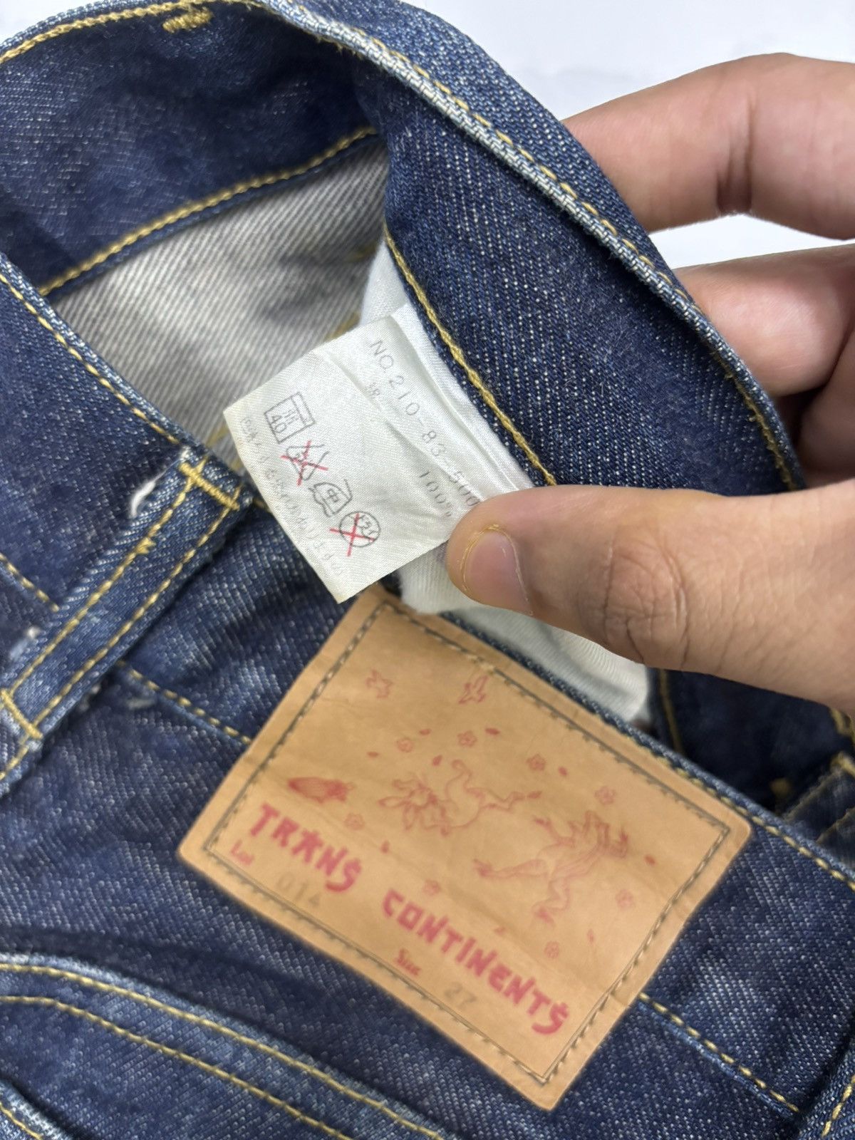 Yohji Yamamoto 🔥TRANS CONTINENTS JAPANESE DENIM JEANS Size US 28 / EU 44 - 11 Thumbnail