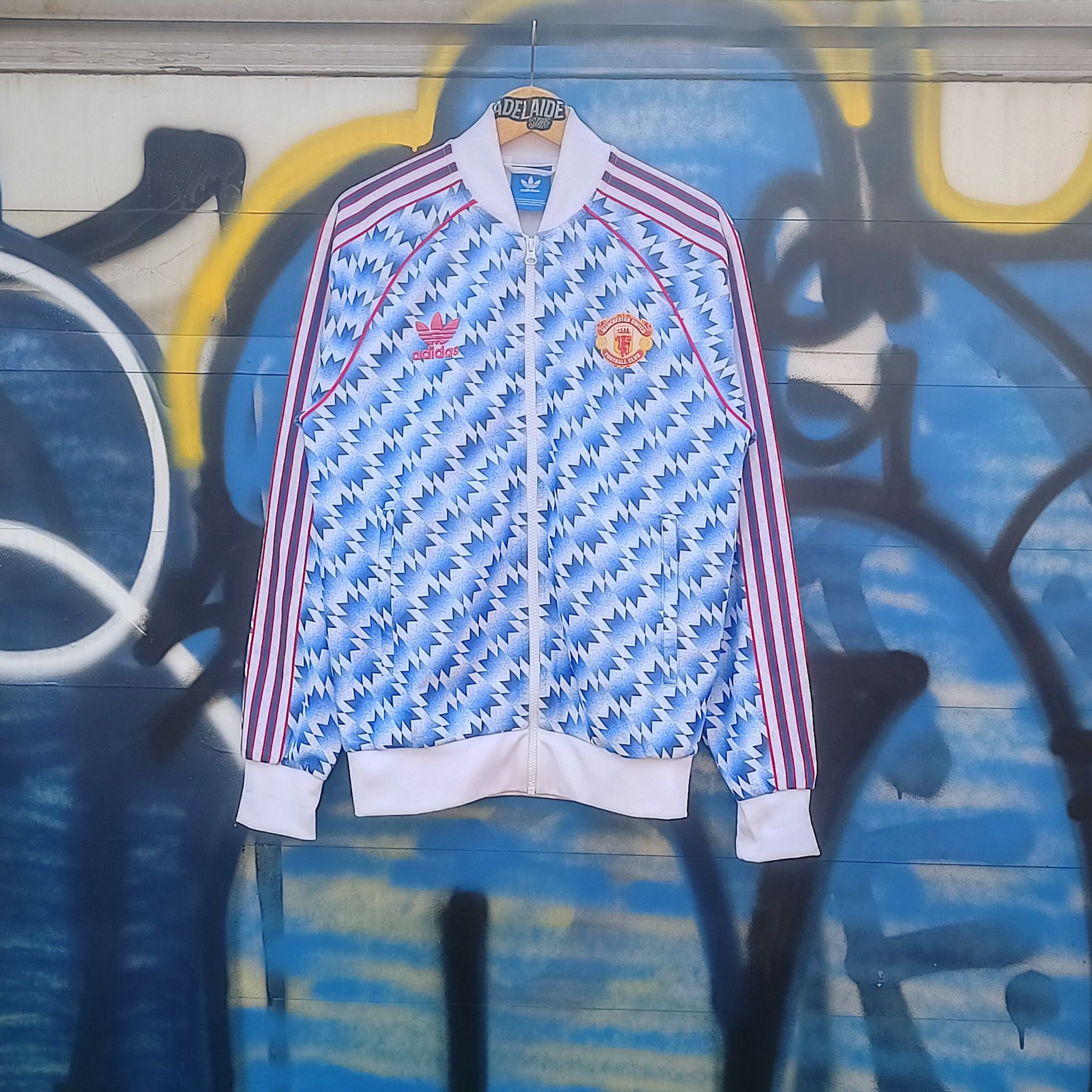 Adidas Adidas Manchester United Repro 1990-1992 Away Tracktop Size US M / EU 48-50 / 2 - 1 Thumbnail