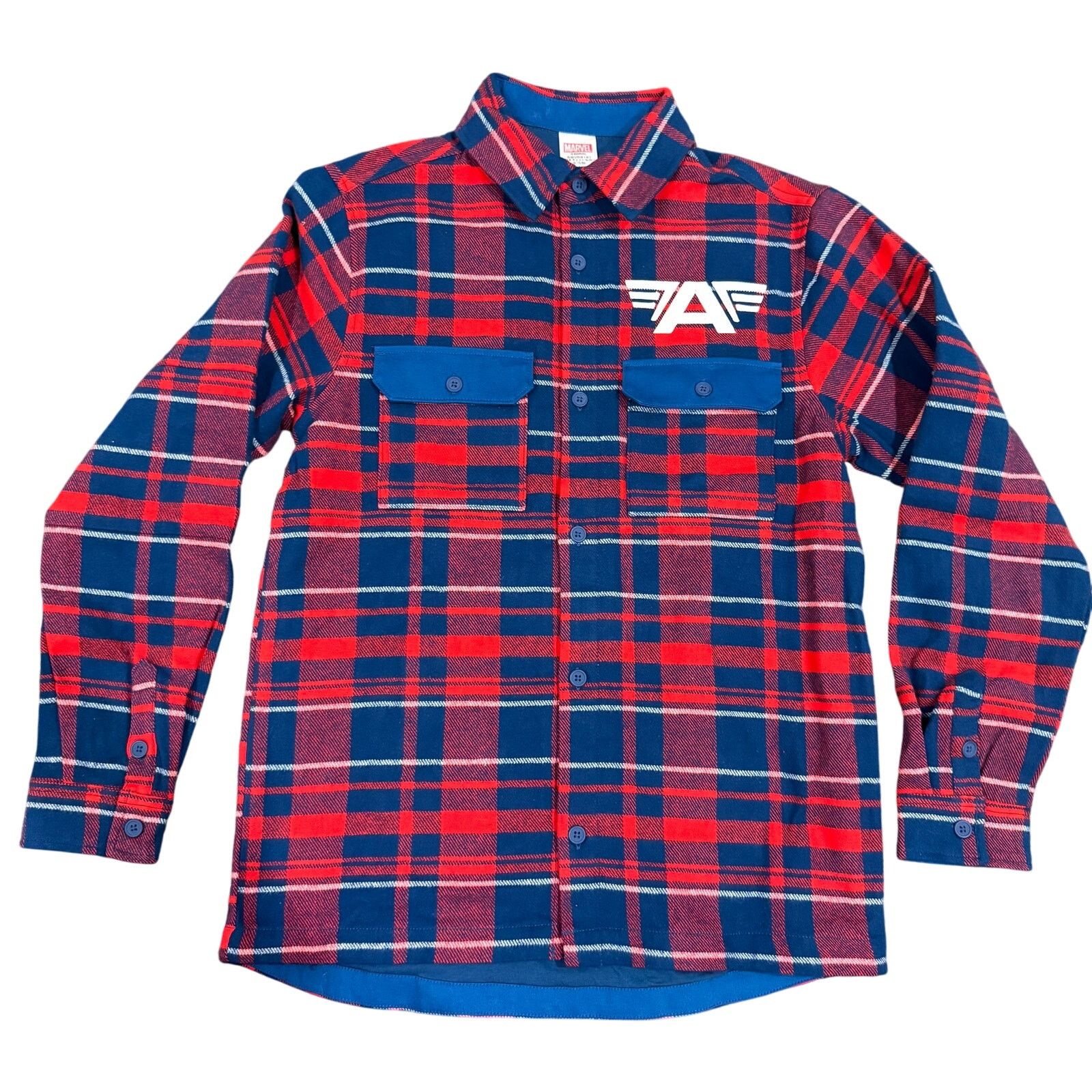 Disney Disney Marvel Captain America Flannel Shacket Size US S / EU 44-46 / 1 - 4 Thumbnail