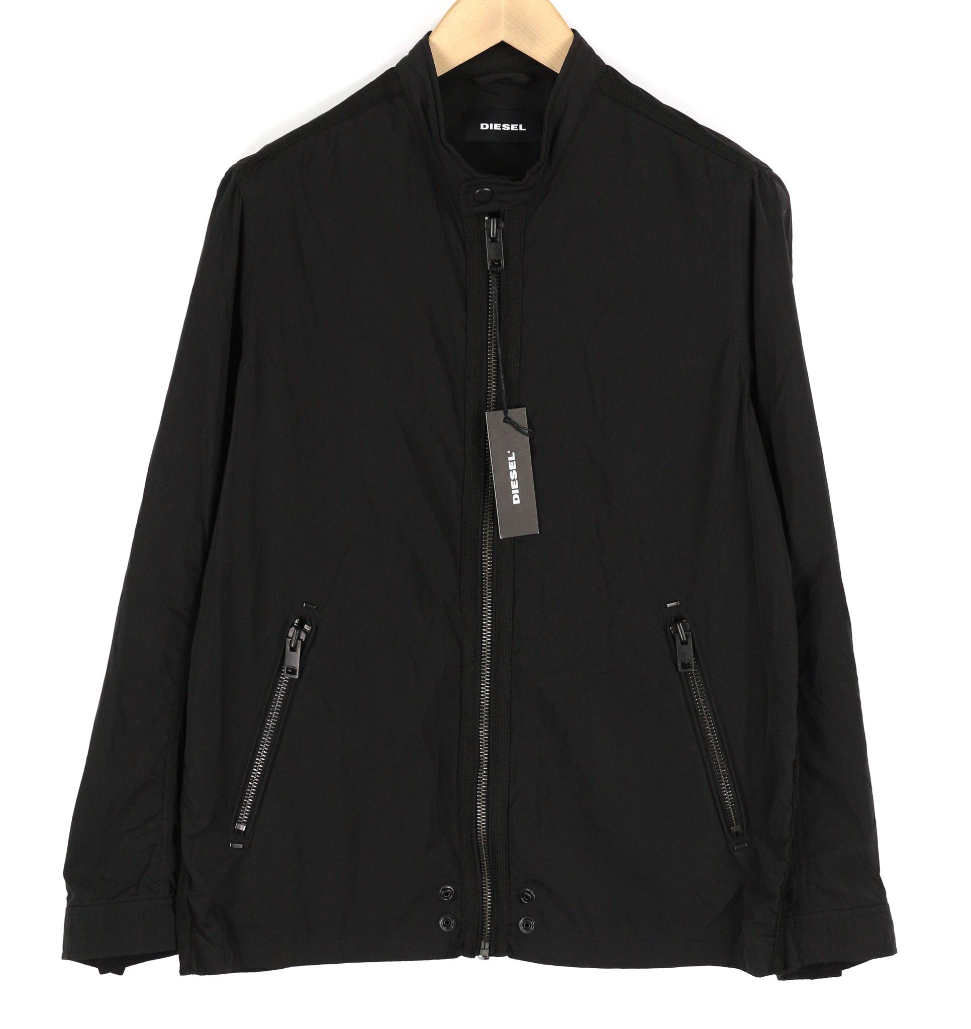 Diesel J-RUM M Black Band Neck Full Zip Jacket 81732 Size US M / EU 48-50 / 2 - 1 Thumbnail