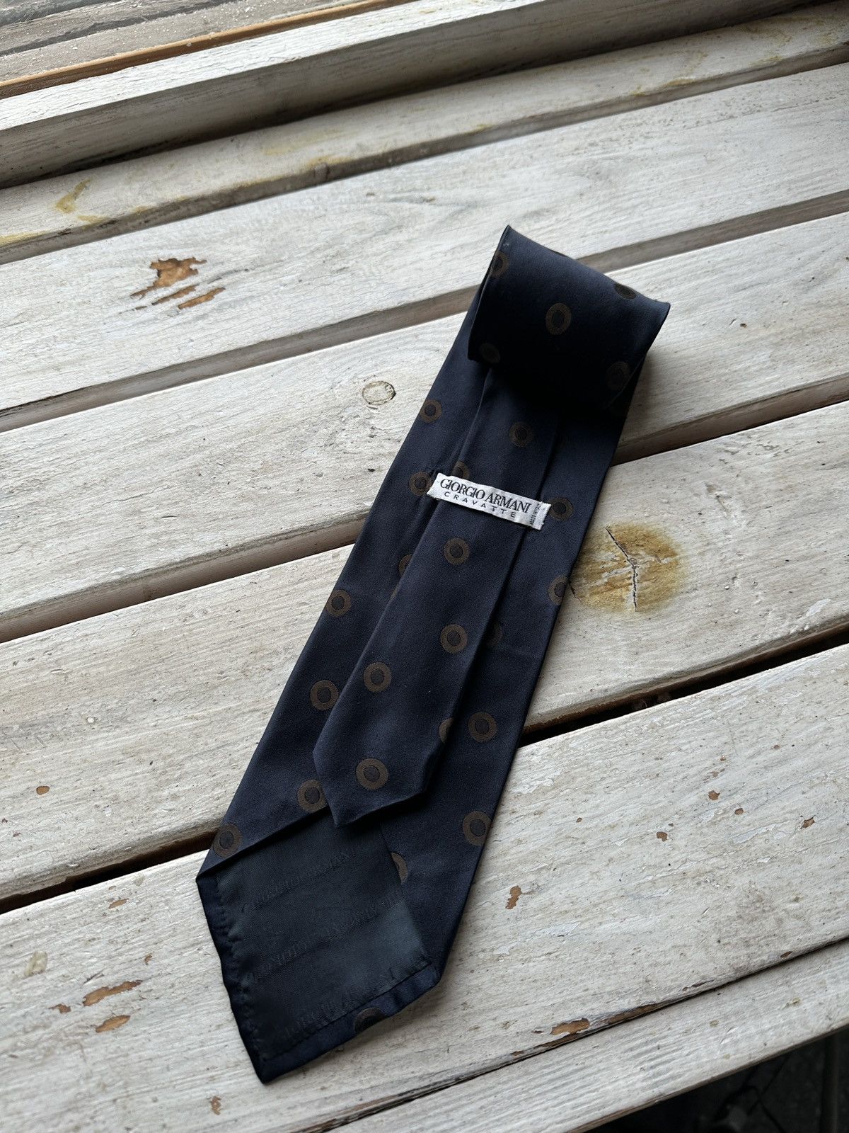 Giorgio Armani 🚨Vintage Georgio Armani Men's Tie Cravatte 100% Silk Size ONE SIZE - 1 Thumbnail