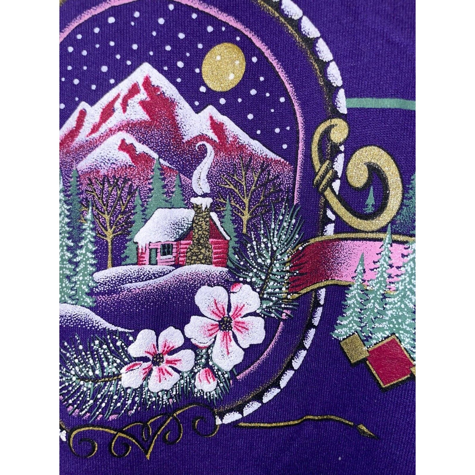 Jerzees Vintage South Dakota Sweatshirt Winter Cabin Crewneck 90s L Size US L / EU 52-54 / 3 - 6 Thumbnail