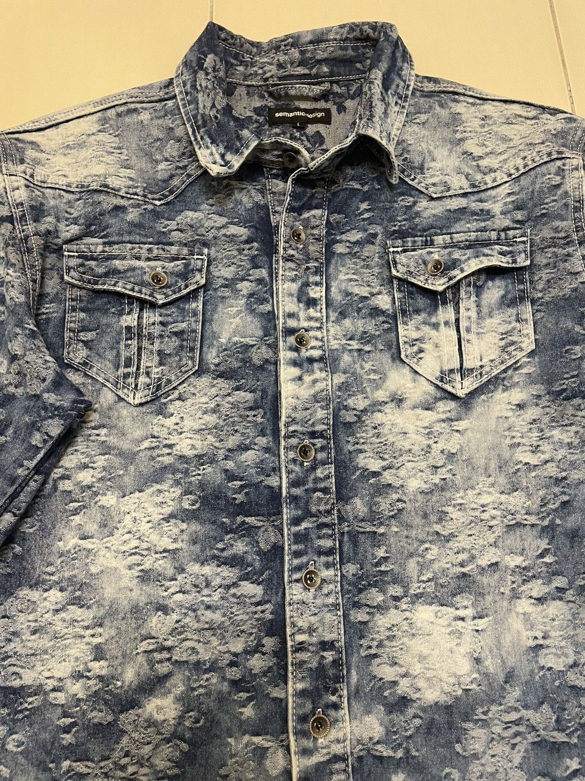 semanticdesign Semantic Design Heavy Denim Shirt Size US M / EU 48-50 / 2 - 3 Thumbnail