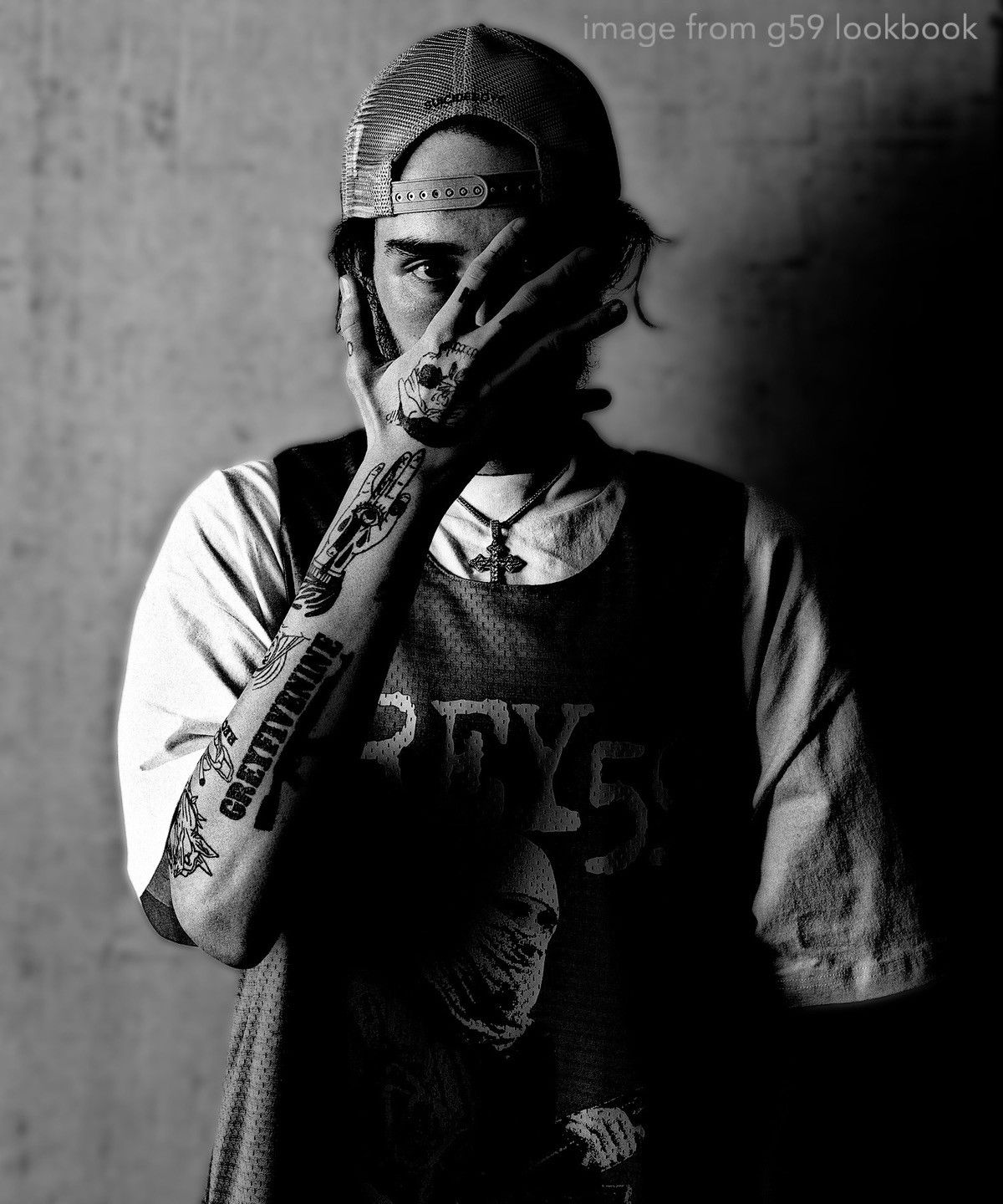 G59 Records $uicideboy$ G59 INFIDEL REVERSIBLE WARM UP JERSEY + cutter Size US S / EU 44-46 / 1 - 8 Thumbnail