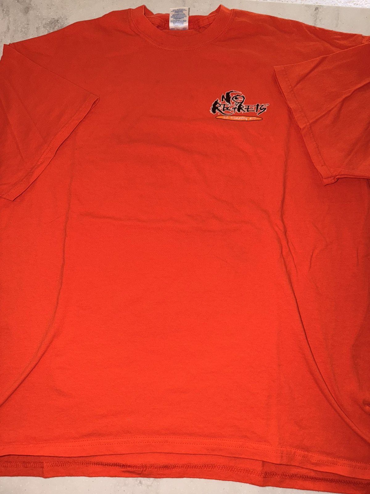 Vintage Y2K No Regrets tee Size US XXL / EU 58 / 5 - 2 Thumbnail