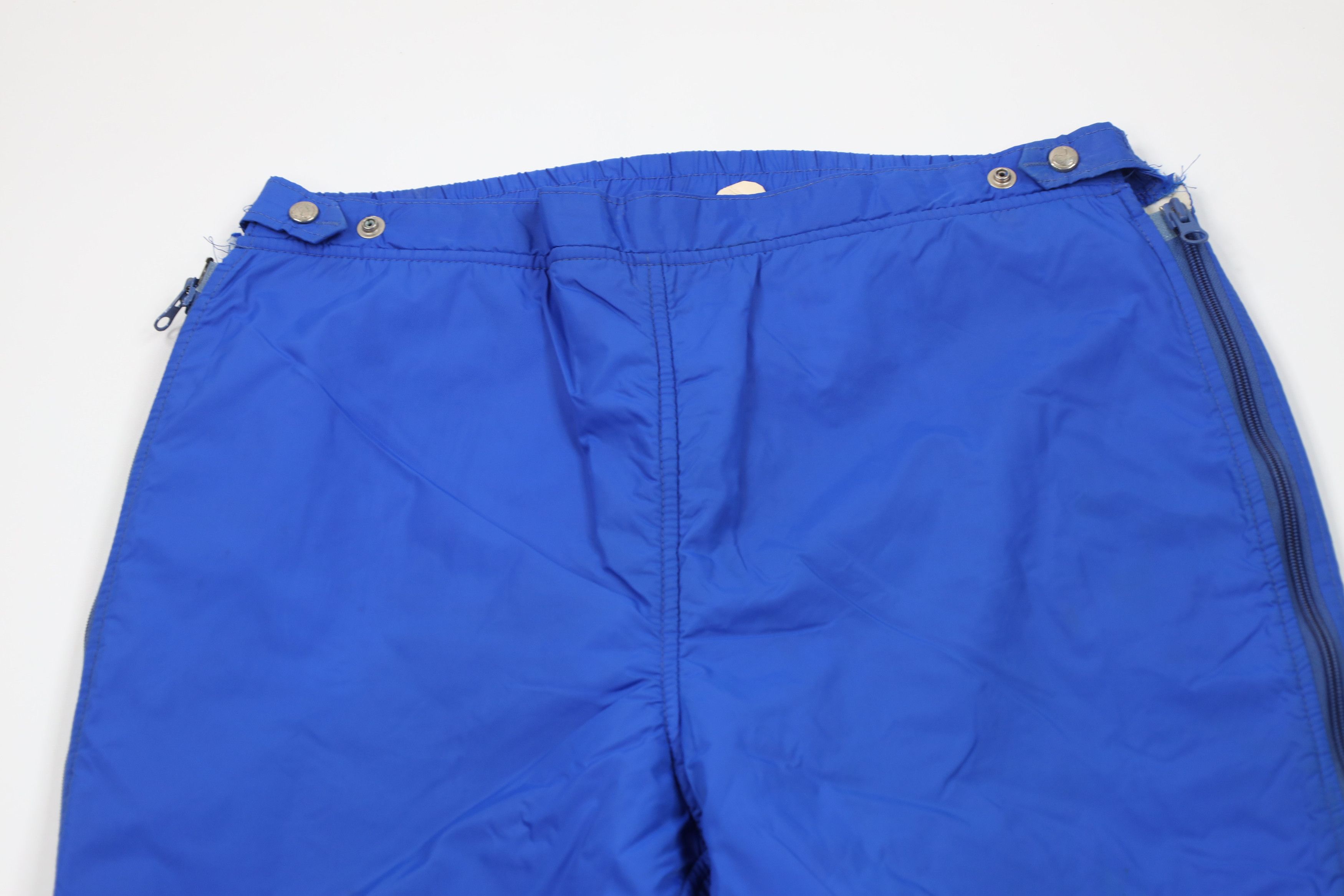 Vintage Vintage 70s Streetwear Lined Winter Snow Pants Blue USA Size US 34 / EU 50 - 2 Thumbnail