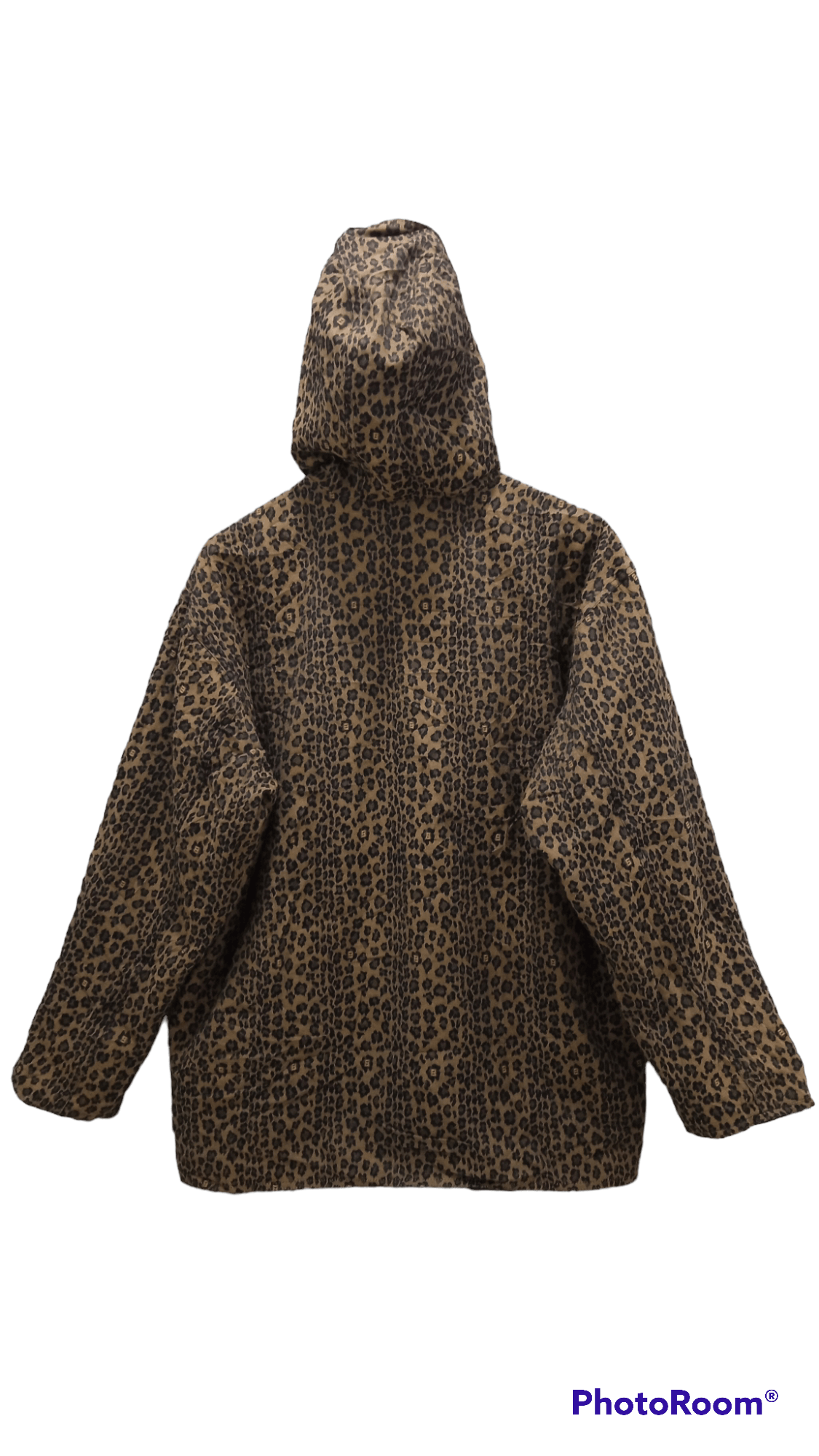 Fendi × Vintage 🔥🔥Vtg Fendi Leopard Big Logo Spellout Reversible Jacket Size US L / EU 52-54 / 3 - 13 Thumbnail