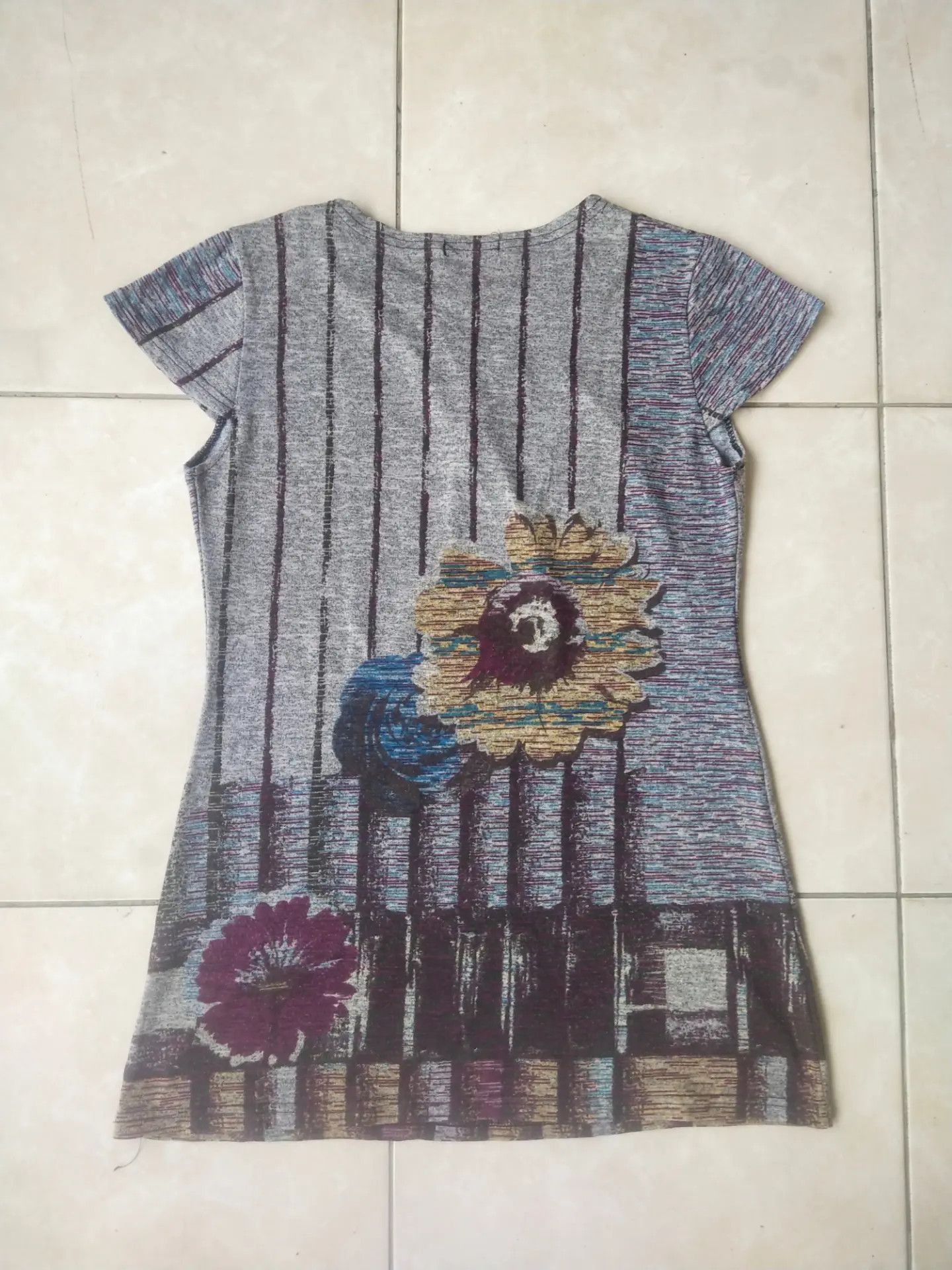 Beauty Beast Riscal Elegance Style Floral Knit Woman Tunic Size M / US 6-8 / IT 42-44 - 4 Thumbnail
