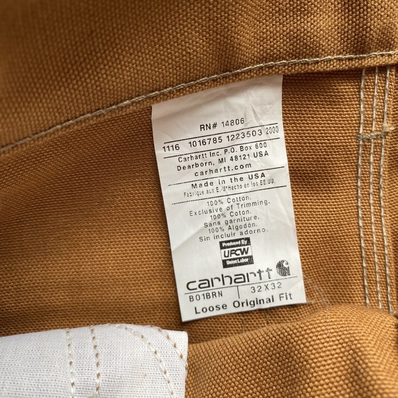 Carhartt × Vintage (32x34) Crazy Vintage Carhartt Double Knee B01 BRN Size US 32 / EU 48 - 8 Thumbnail