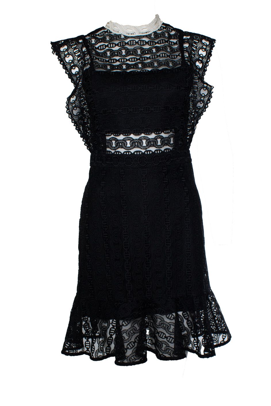 Sandro Sandro, black lace dress Size S / US 4 / IT 40 - 1 Thumbnail
