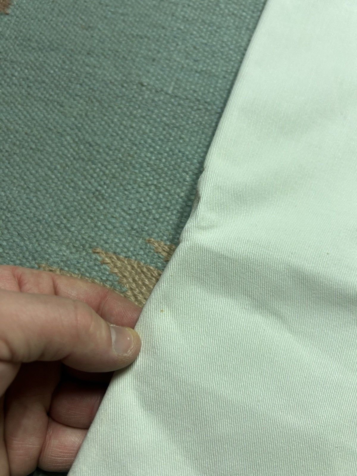 Vintage Vtg 40s cotton chino work pants milkman button fly NOS 37x31 Size US 37 - 2 Thumbnail
