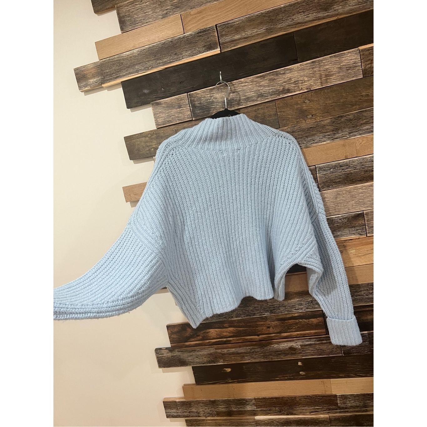 Anthropologie Anthropologie Maeve Athena Cowl Neck Blue Sweater sz S Size S / US 4 / IT 40 - 4 Thumbnail
