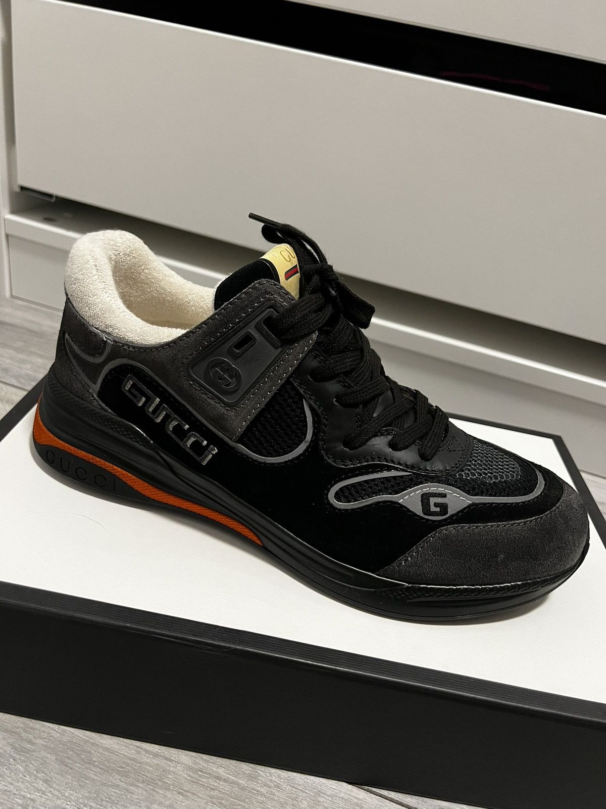 Gucci Gucci Ultrapace Distressed Suede sneakers Size US 8.5 / EU 41-42 - 3 Thumbnail