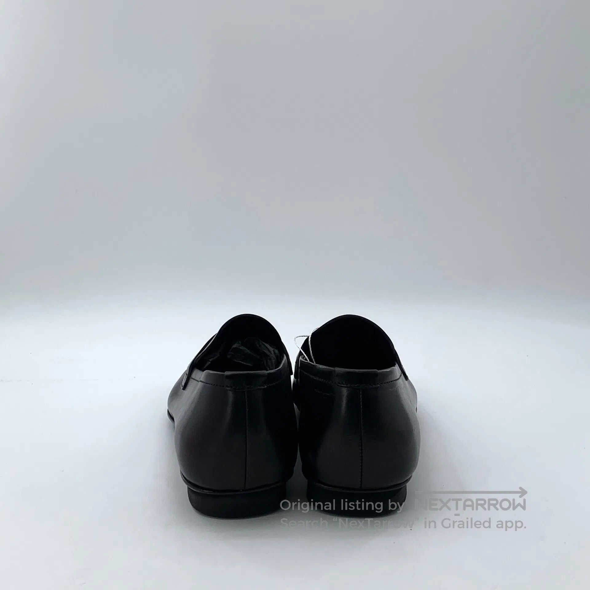 Prada Prada Black leather square toe casual flat one-step single Size US 6 / EU 39 - 4 Thumbnail