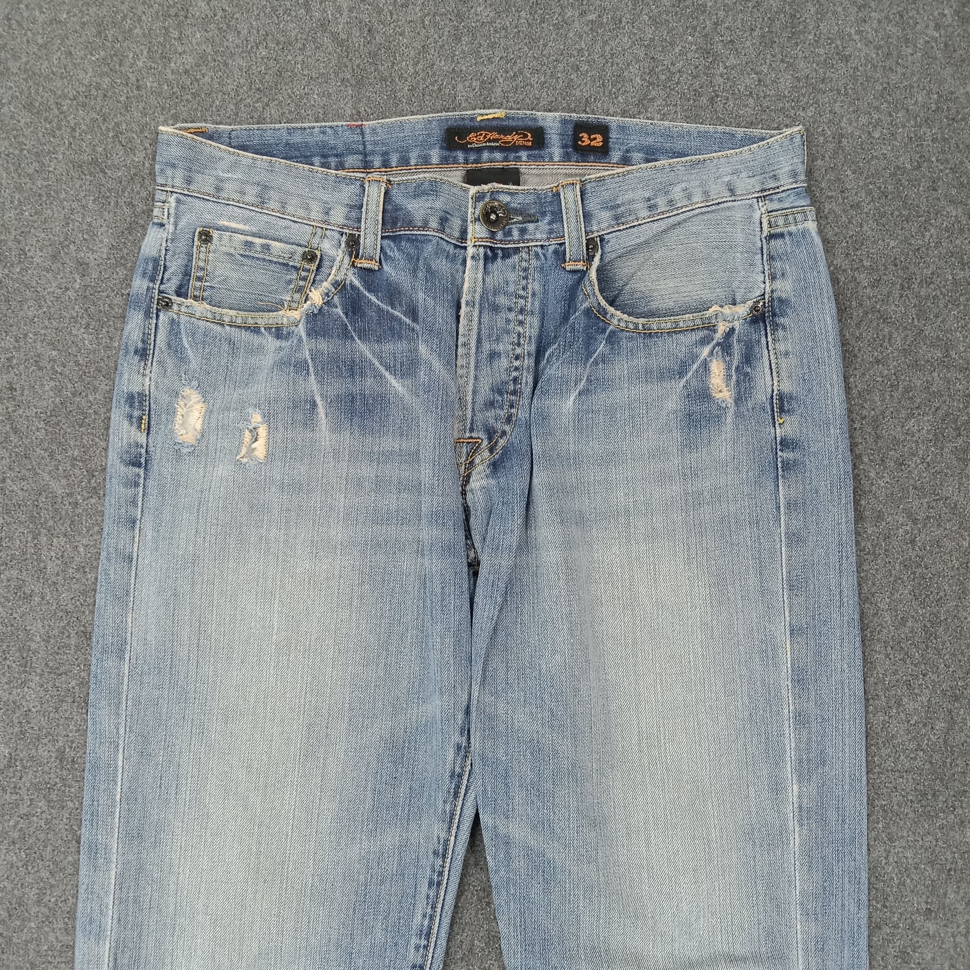 Ed Hardy Ed Hardy by Christian Audigier Designer Denim Jeans C258N3 Size US 32 / EU 48 - 6 Thumbnail