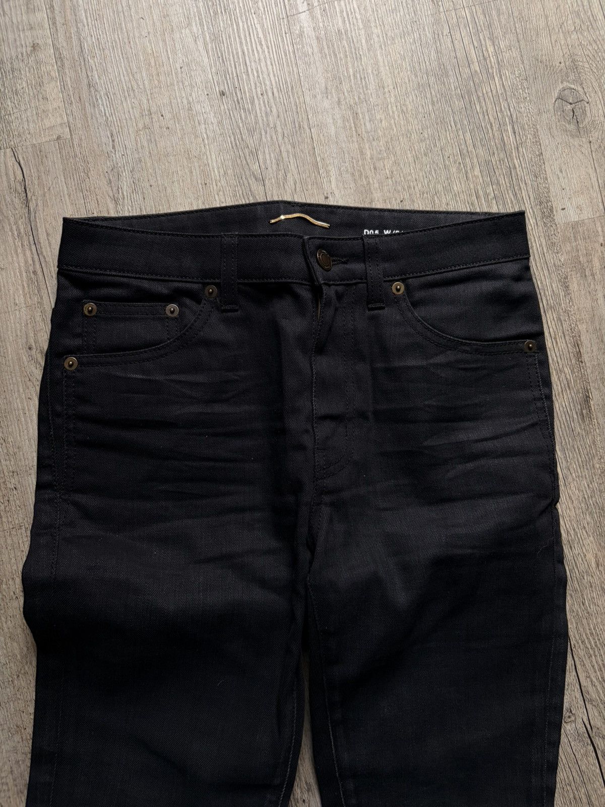 Saint Laurent Paris Saint Laurent d05 high waist black denim pants Size 26" / US 2 / IT 38 - 3 Thumbnail
