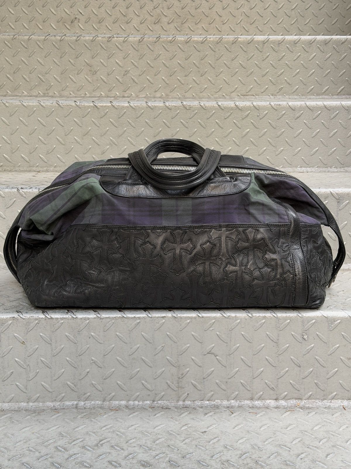 Chrome Hearts Chrome Hearts Nylon & Leather Cross Patch Duffel Bag Size ONE SIZE - 2 Thumbnail