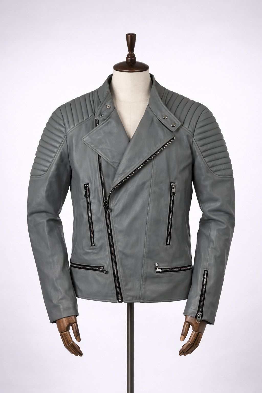 Genuine Leather Marcell Von Berlin Lamb Leather Moto Biker Jacket Size 54/XL Size US XL / EU 56 / 4 - 2 Thumbnail