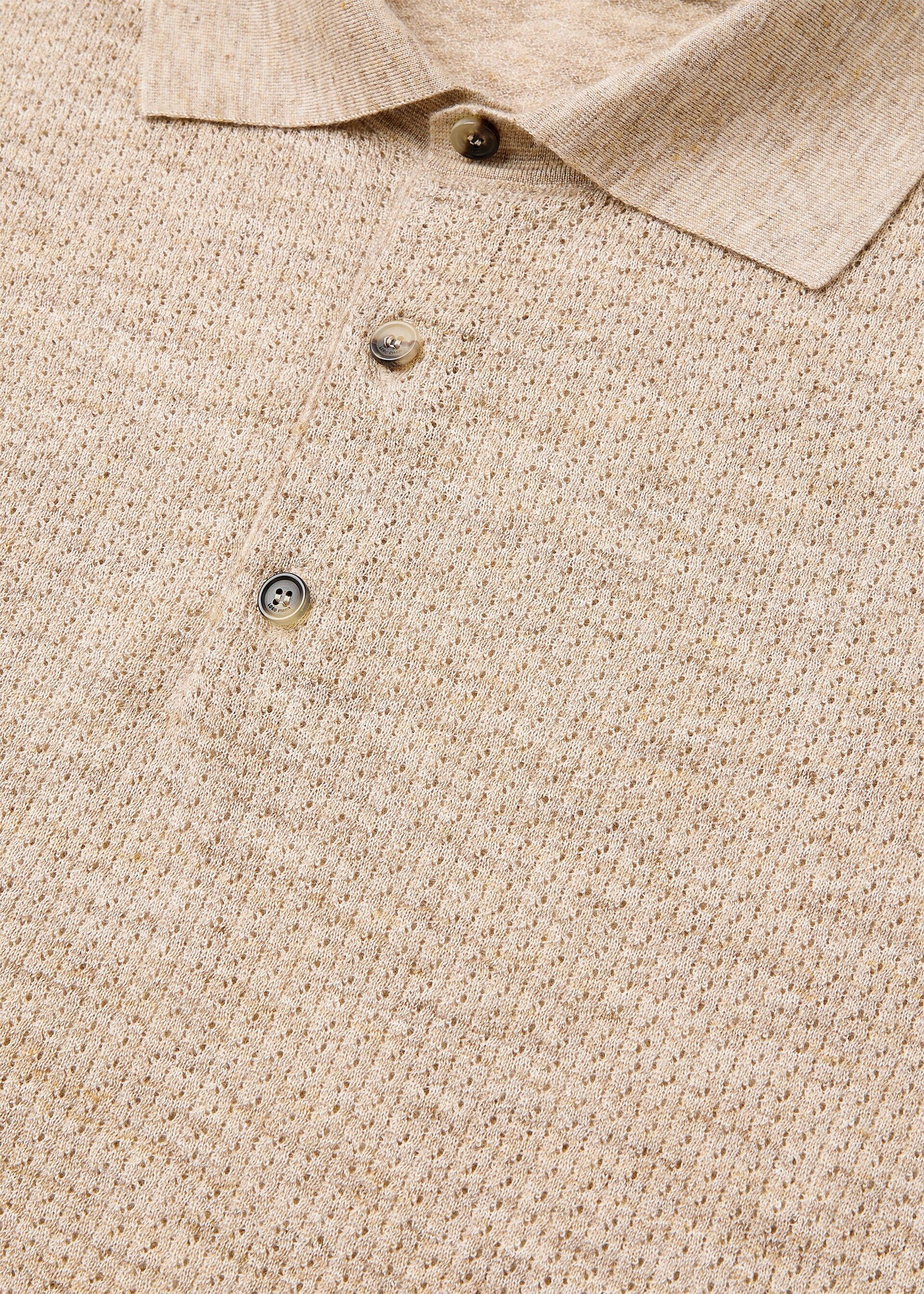 Loro Piana os11x0226 FAQ4529 Chestnut Polo Shirt in Hemp Seeds Size US S / EU 44-46 / 1 - 7 Thumbnail