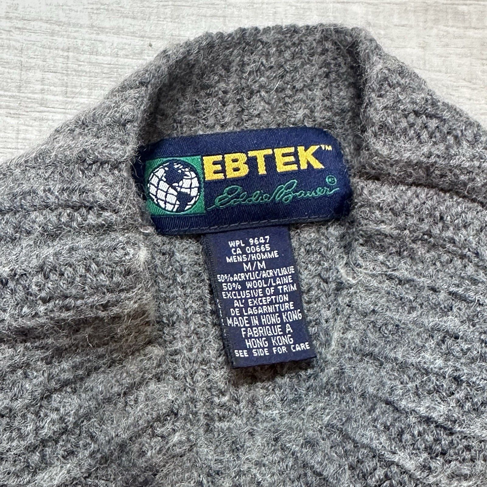 Eddie Bauer Vintage 90s Eddie Bauer EBTEK Knit Sweater Mens Medium Wool Size US M / EU 48-50 / 2 - 7 Thumbnail