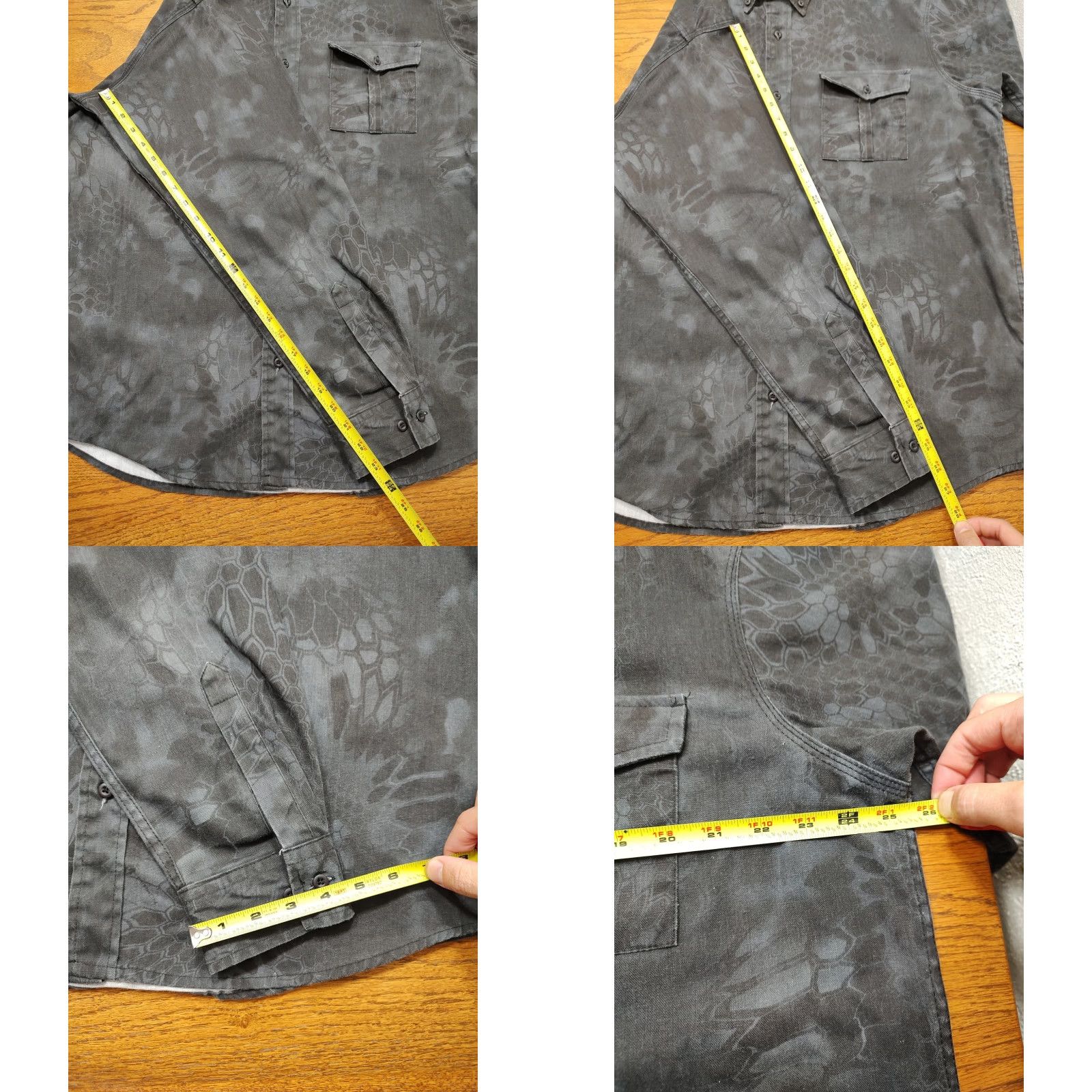 Vintage VINTAGE RedHead Mens Button-Down Shirt XL Black Camouflage Graphic 90s Retro Outdoor Nature Animals USA Mens Shirt XL Black Camouflage Button-Down Size US XL / EU 56 / 4 - 8 Thumbnail