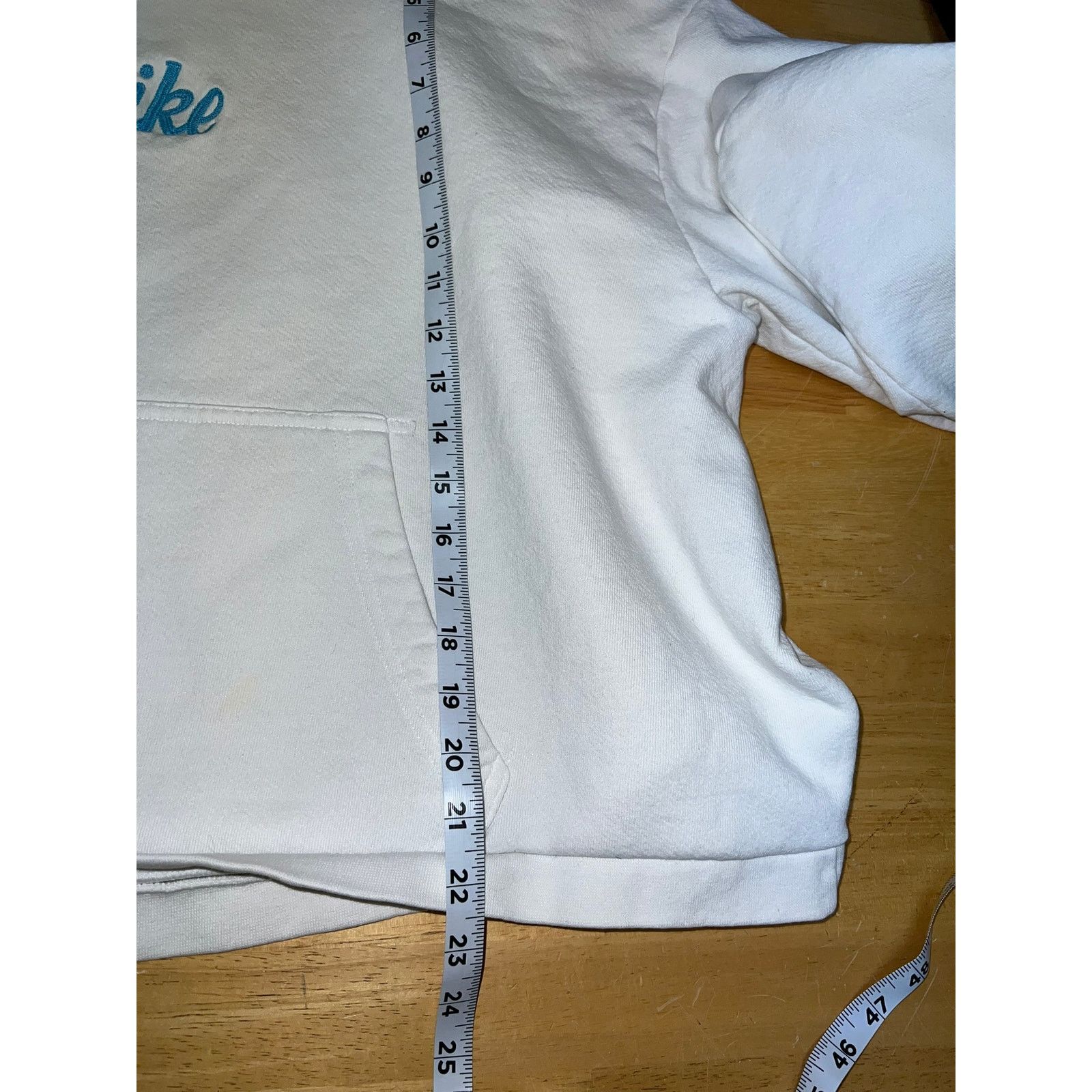 Nike Womens Nike White Hoodie Outerwear Jacket Nike Vintage XL Size XL / US 12-14 / IT 48-50 - 9 Thumbnail