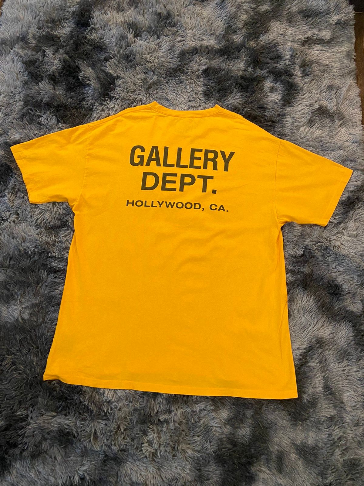 Pre-owned Gallery Dept. Souvenir Logo Tee Hollywood Orange Black