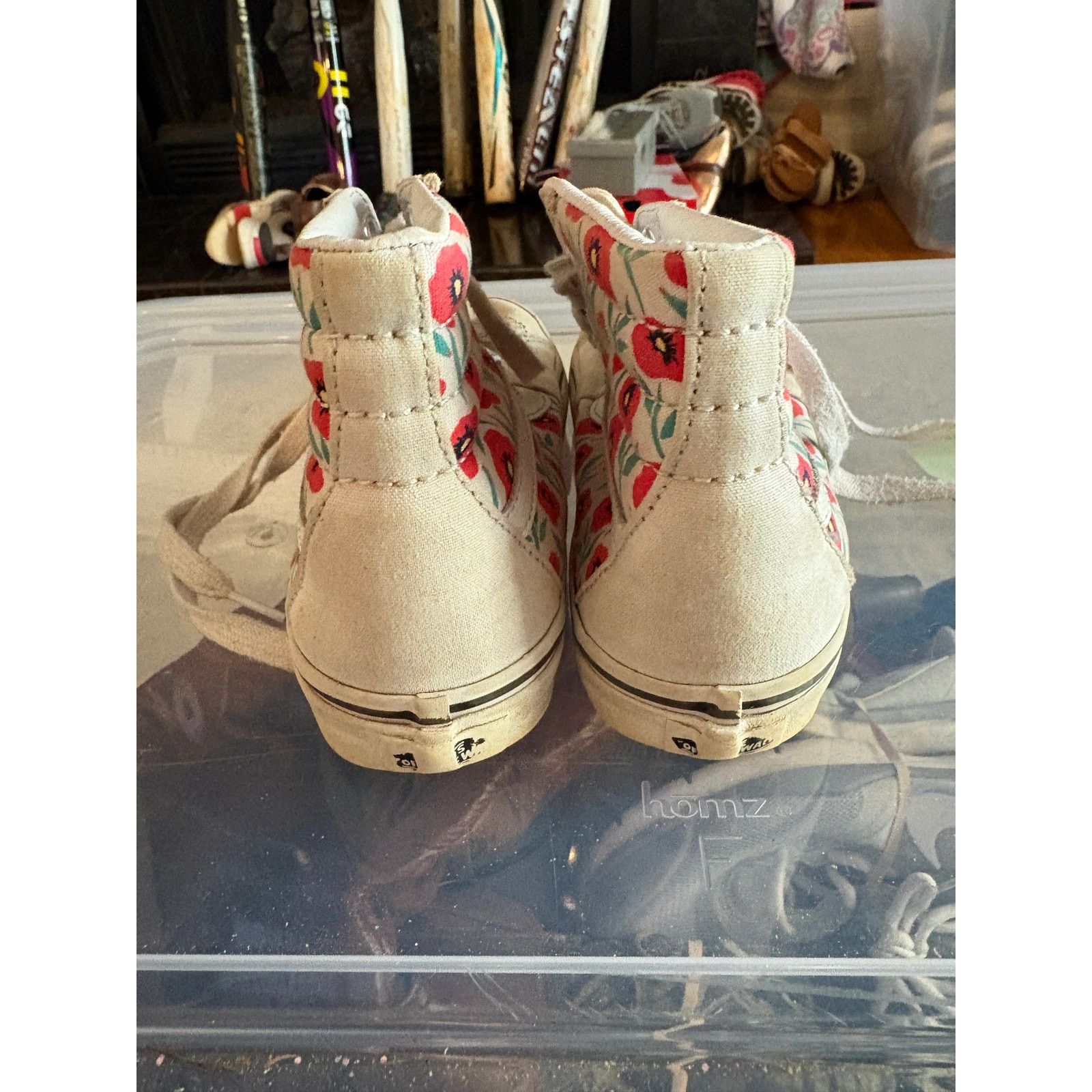 Banana Republic Vans Sk8 Hi Floral High Top Sneakers Womens 5.5 Mens 4 Size US 5.5 / IT 35.5 - 8 Thumbnail
