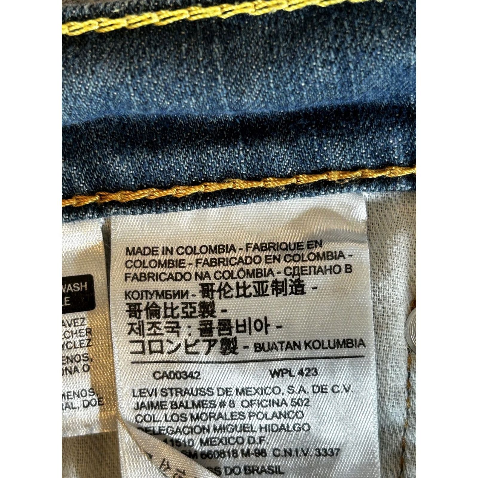 Levi's Levi's 511 Slim Men Jeans 32x30 Dark Wash Blue Denim Stretch Tapered Pockets Logo 90s? No Size US 32 / EU 48 - 6 Thumbnail
