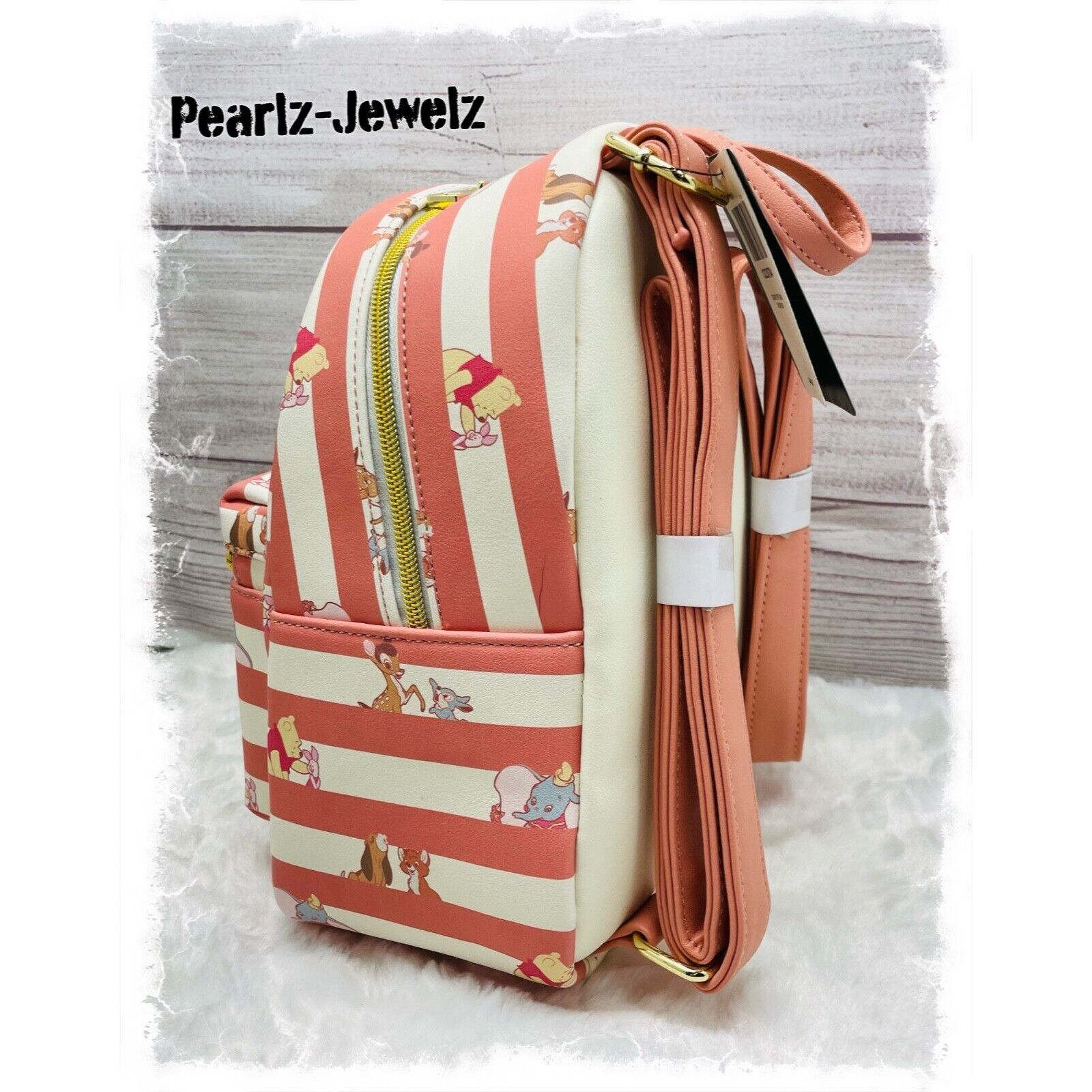 Disney Disney Best Friends Pink Stripe Pooh Dumbo Fox & Hound Bambi Size ONE SIZE - 3 Thumbnail