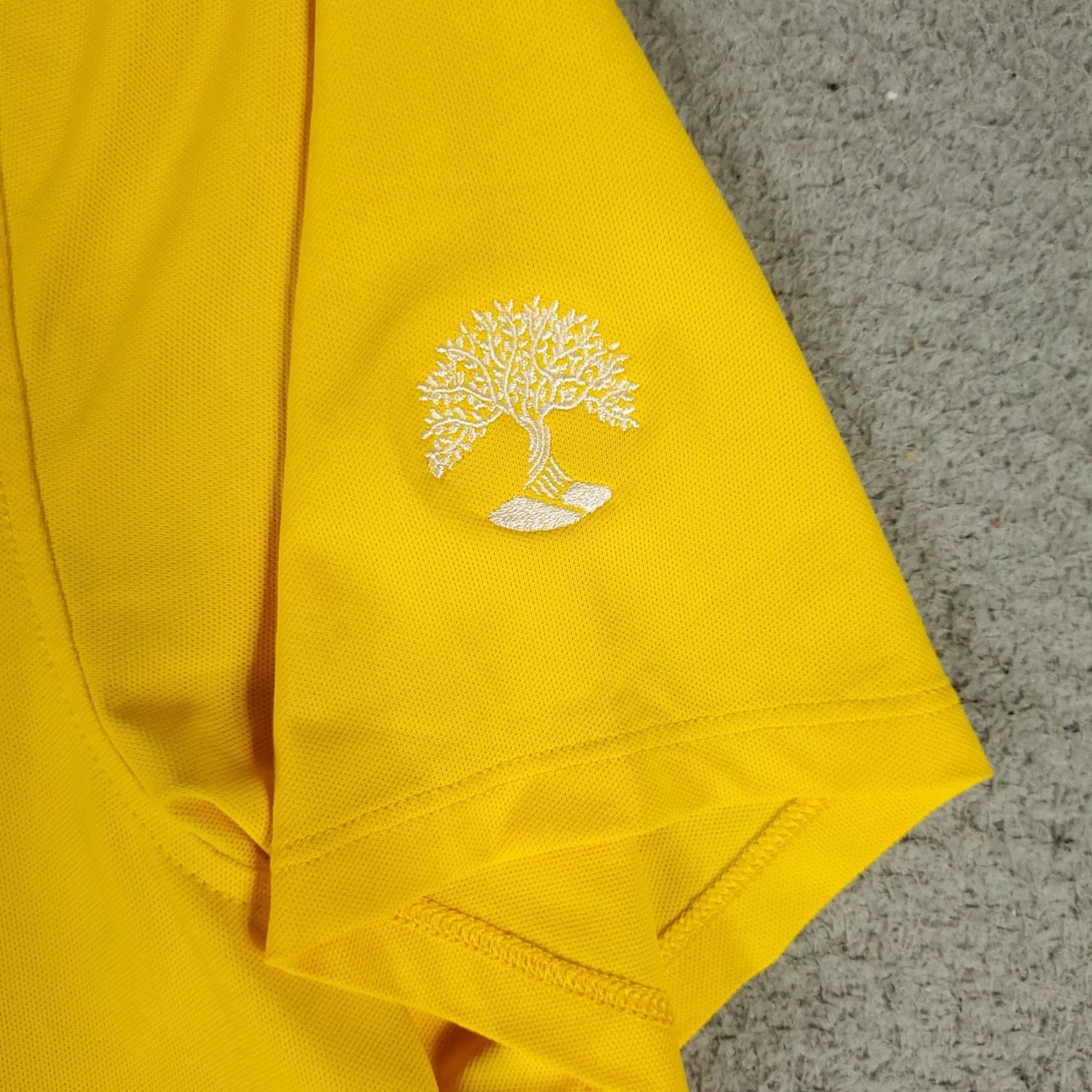 G/FORE G/FORE Polo Shirt Mens Large Yellow Golf Short Sleeve Collared Button Size US L / EU 52-54 / 3 - 3 Thumbnail