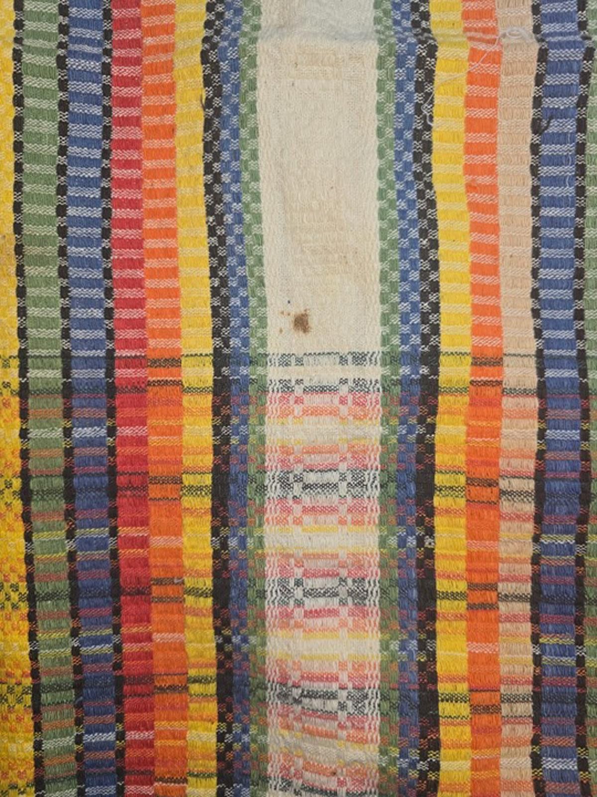 Handmade Vintage: Handmade Woven: Mexico: 4' Square: Tapestry Size ONE SIZE - 3 Thumbnail