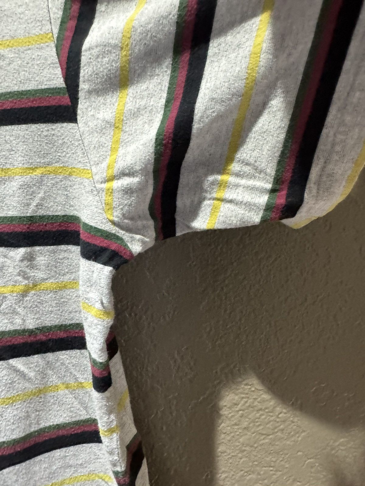 Supreme Supreme Gonz Logo Striped Tee Medium Rasta Green Red Yellow Size US M / EU 48-50 / 2 - 5 Thumbnail