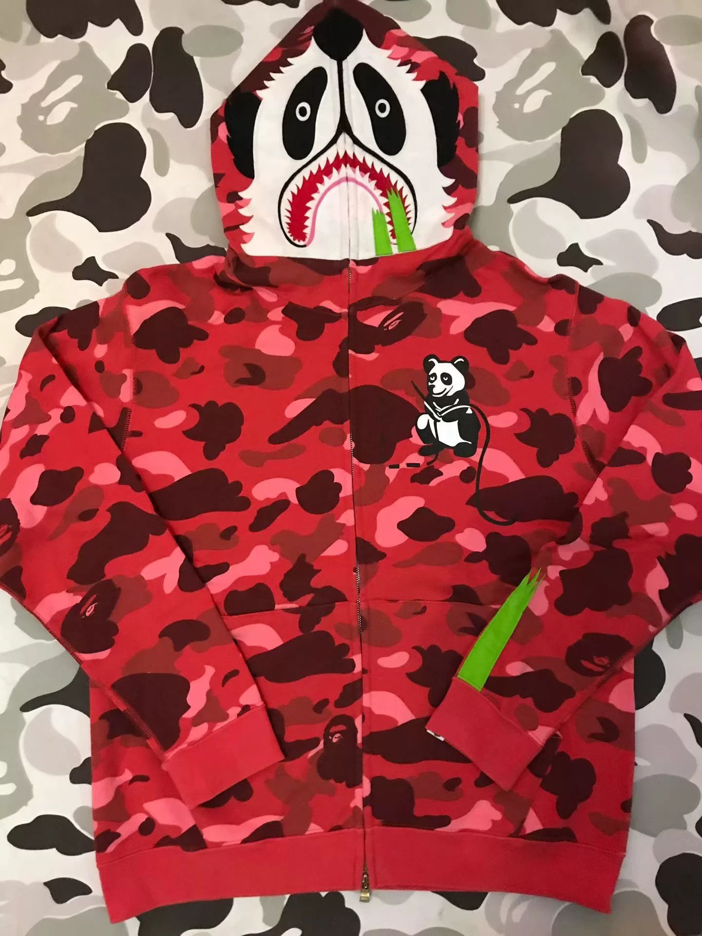 Bape Bape Nf Black-white Shark Sweatshirt Size US L / EU 52-54 / 3 - 1 Thumbnail