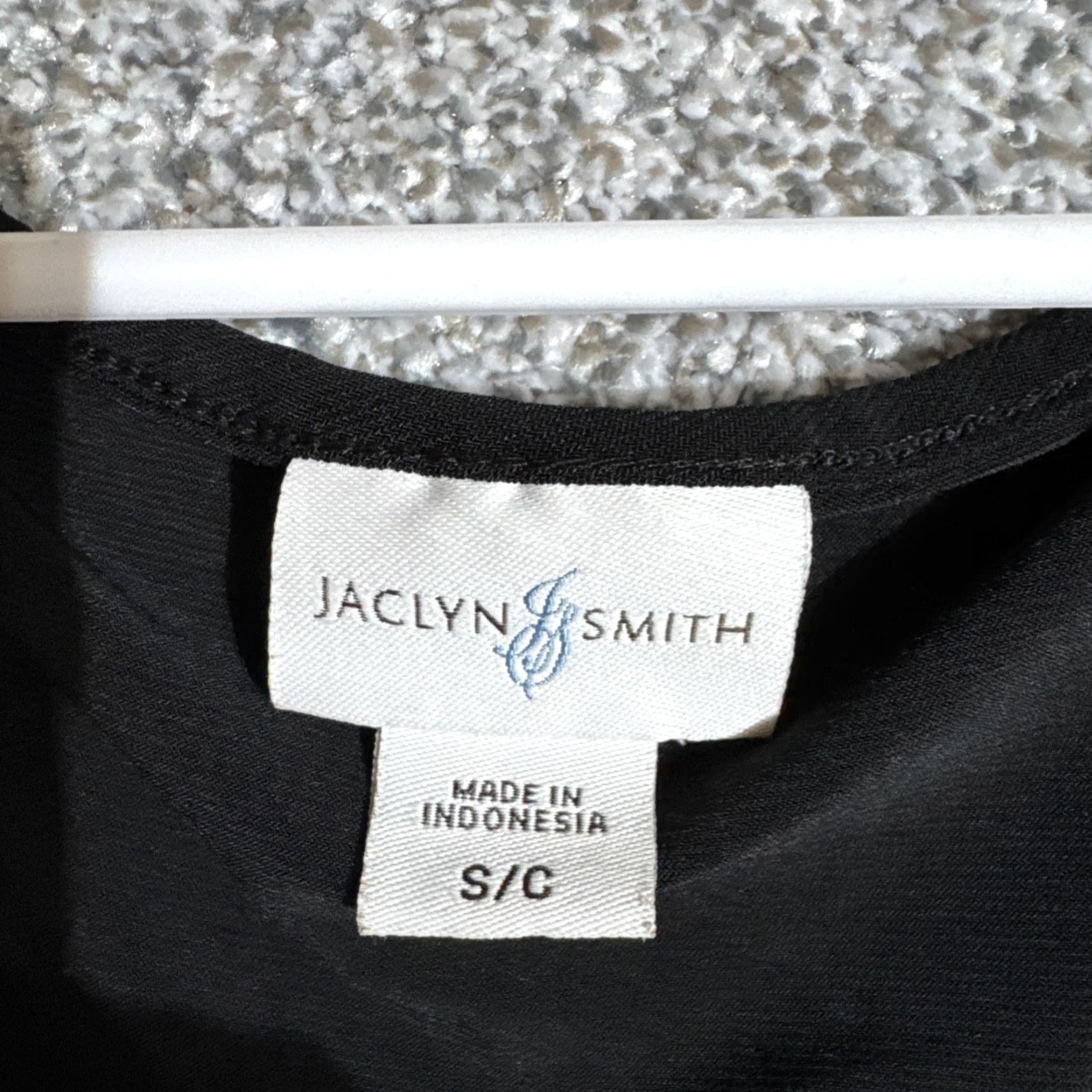 Vintage Jaclyn Smith Beaded Embellished Dress Sleeveless Black Knee Length A-Line Bodycon Size S Women's Evening Party Cocktail Vintage No N/A Size S / US 4 / IT 40 - 5 Thumbnail
