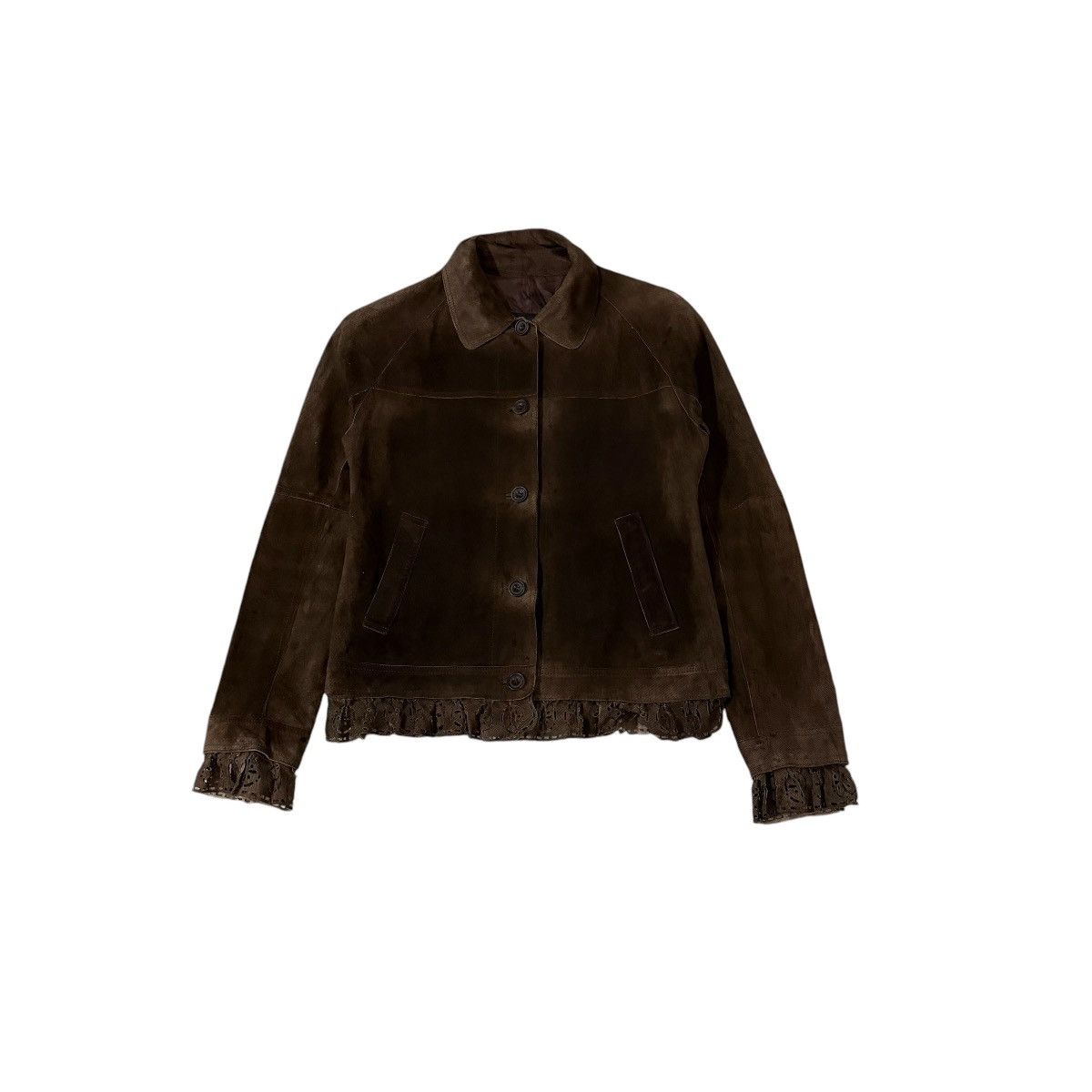 Romeo Gigli Vintage Romeo Gigli Fringe Layered Pigskin Leather Jacket Size S / US 4 / IT 40 - 1 Thumbnail