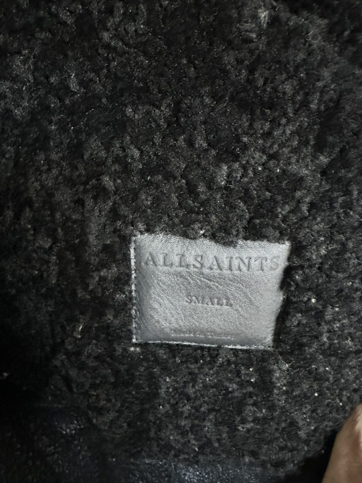 Allsaints Allsaints Black Shearling Size Small Size US S / EU 44-46 / 1 - 2 Thumbnail