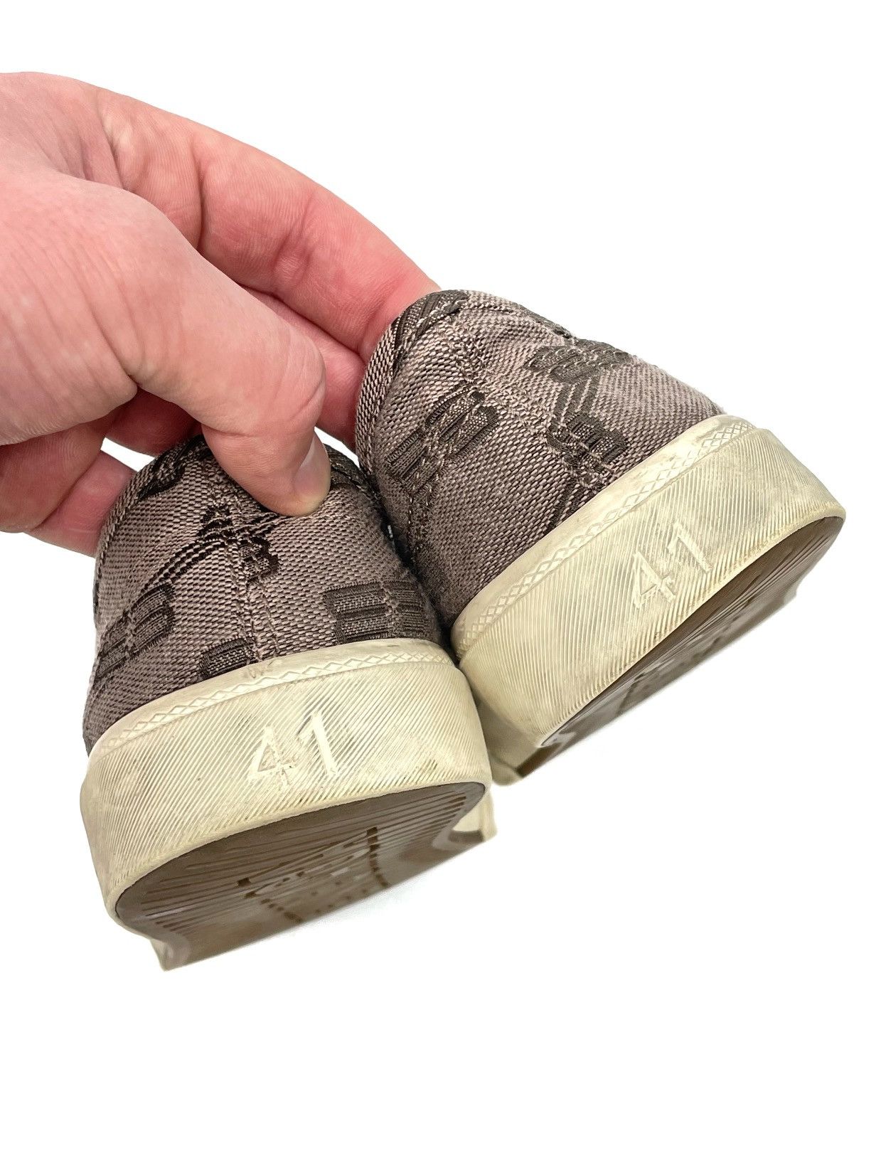 Balenciaga Balenciaga All Over BB Logo Low Top Sneakers - EU 41 (UK 8) Size US 11 / IT 41 - 12 Thumbnail