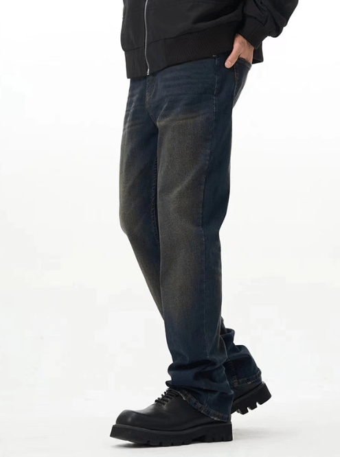 Japanese Brand × Jean Vintage high street distressed loose straight jeans Size US 34 / EU 50 - 2 Thumbnail