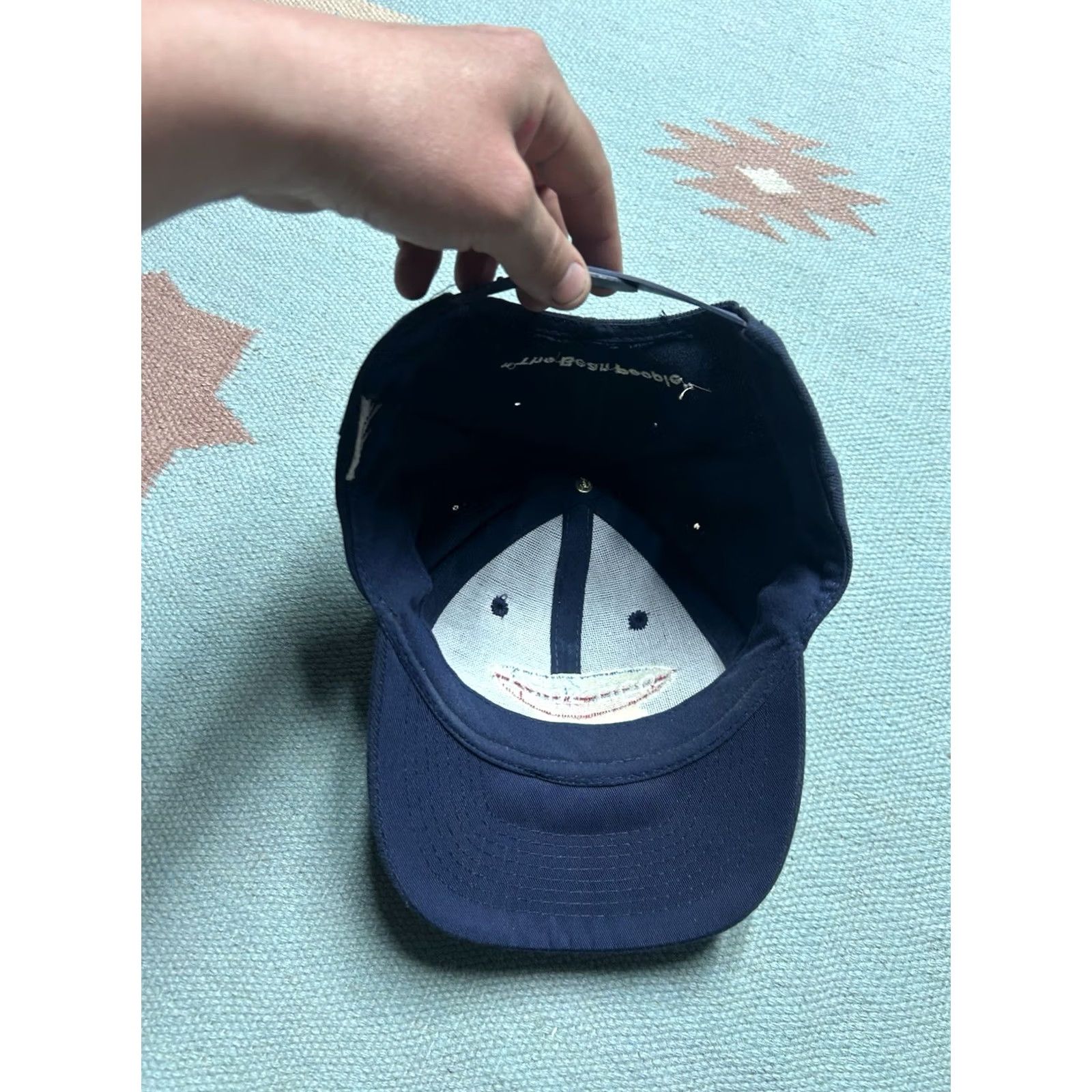 Vintage VINTAGE Unbranded Snapback Hat Cap Men Adjustable Blue Michigan Bean People Farm Agri Sales The Bean People Farm Hat Men Adjustable Blue Snapback cap Size ONE SIZE - 7 Thumbnail