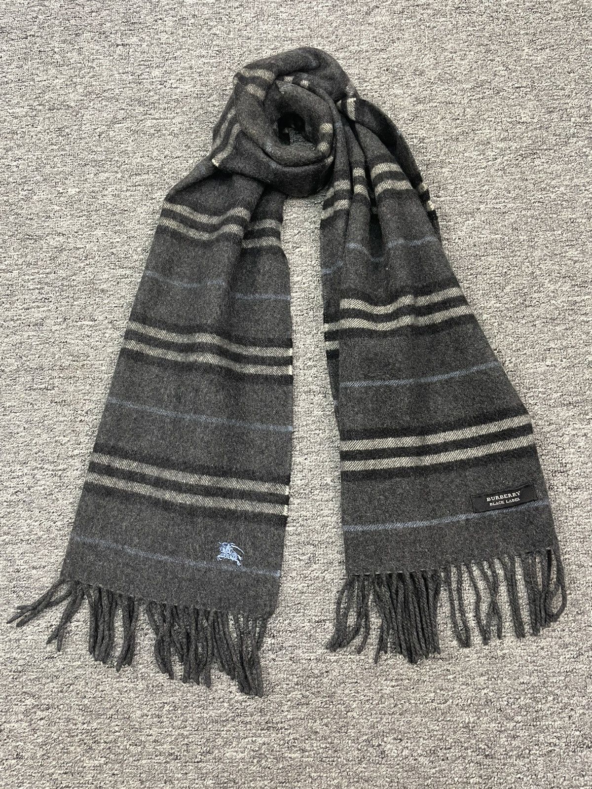 Burberry Vintage Burberry Cashmere Wool Scarf Muffler Size ONE SIZE - 1 Thumbnail