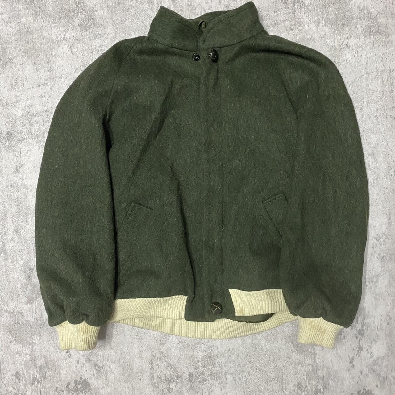 Other Green and cream wool bomber jacket jacket Size US M / EU 48-50 / 2 - 1 Thumbnail